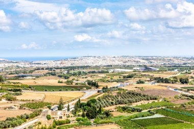 Medine 'den Malta şehri manzarası.