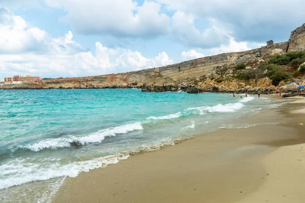 Malta Marfa Yarımadası Ndaki Paradise Körfezi Malta Adası — Stok fotoğraf