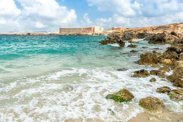 Malta Paradise Bay Het Schiereiland Marfa Eiland Malta — Stockfoto