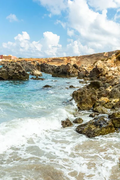 Malta Paradise Bay Het Schiereiland Marfa Eiland Malta — Stockfoto