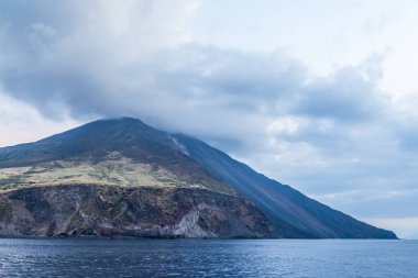 Volkan Stromboli Takımadaları Sicilya 'da Eolie Eolie İtalya