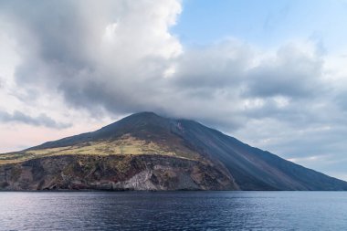 Volkan Stromboli Takımadaları Sicilya 'da Eolie Eolie İtalya