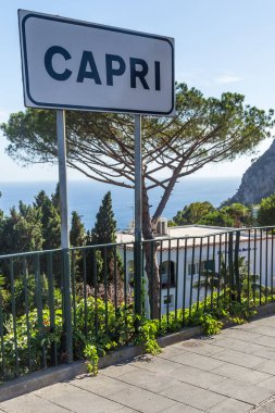 İtalya 'da güzel bir yaz gününde Capri Adası' nda imza atın.