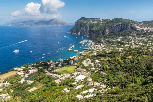 Ilha Capri Belo Dia Verão Itália — Fotografia de Stock