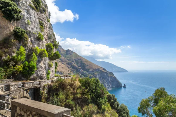 Amalfi Coast Italia Luar Biasa Jalan Dan Lanskap — Stok Foto