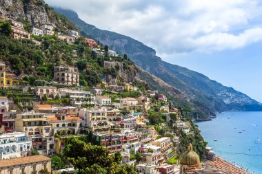 Positano, Amalfi Sahili, Campania Sorrento, İtalya.