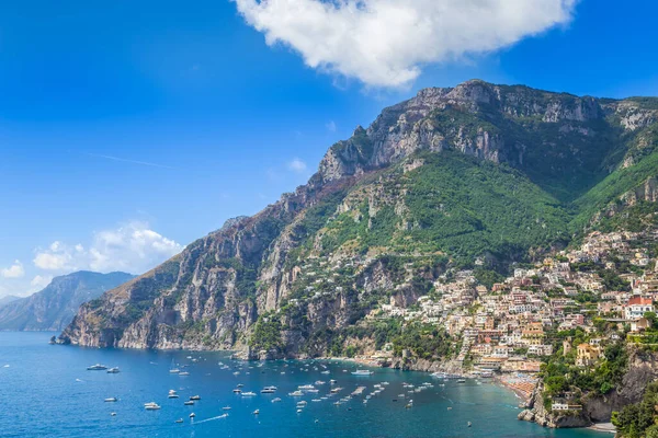 Positano Pantai Amalfi Campania Sorrento Italia — Stok Foto
