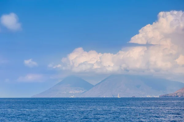 Vulkan Stromboli Archipel Äolien Sizilien Italien — Stockfoto