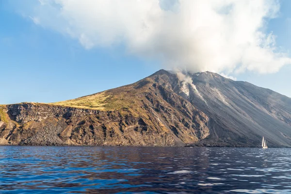 Vulkan Stromboli Skärgård Eolie Sicilien Italien — Stockfoto