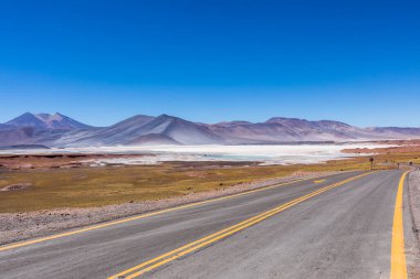 Atacama Çölü, Şili. Salar Aguas Calientes. Tuyacto Gölü. Güney Amerika.