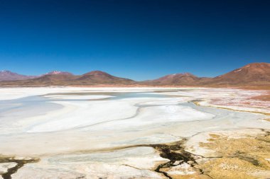 Atacama Çölü, Şili. Salar Aguas Calientes. Tuyacto Gölü. Güney Amerika.