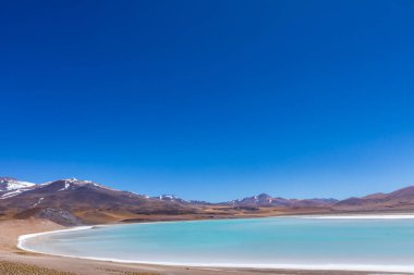 Atacama Çölü, Şili. Salar Aguas Calientes. Tuyacto Gölü. Güney Amerika.