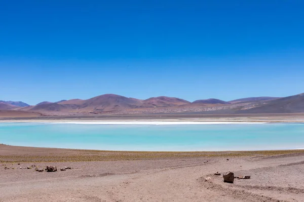 Desierto Atacama Chile Salar Aguas Calientes Lago Tuyacto América Del — Foto de Stock