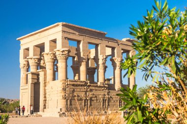 Mısır 'da, Afrika' da, Nil 'de, Aswan' da
