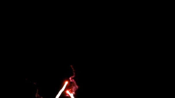 Feux d'artifice verticaux colorés 