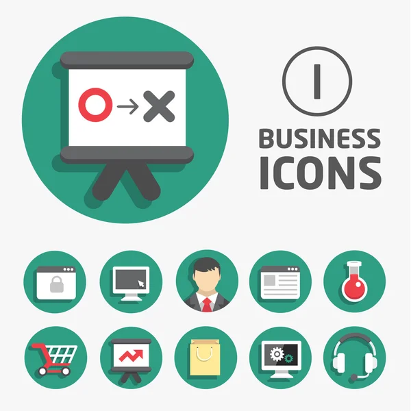 Conjunto de iconos de negocio — Archivo Imágenes Vectoriales