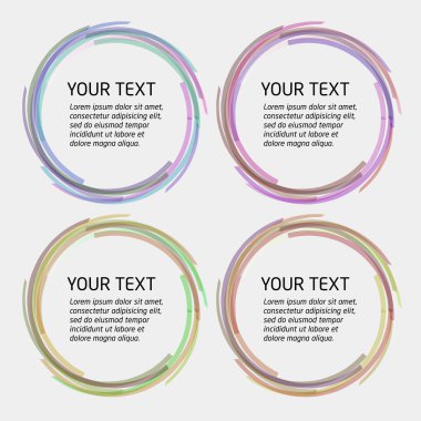 Vektör soyut daire desen rengi