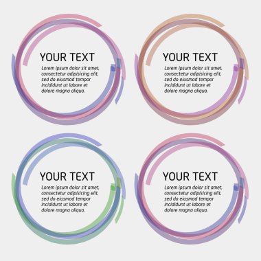 Vektör soyut daire desen rengi