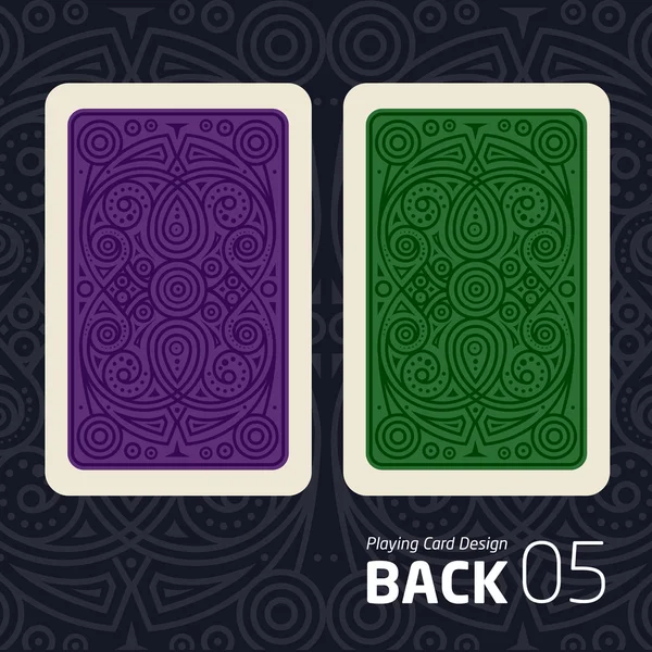 Blackjack için bir oyun kartı ters tarafında bir desen ile diğer oyunu.