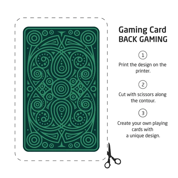 Tempate tasarım oyun kağıdı