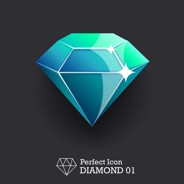 Diamond Set vektor — Stockový vektor