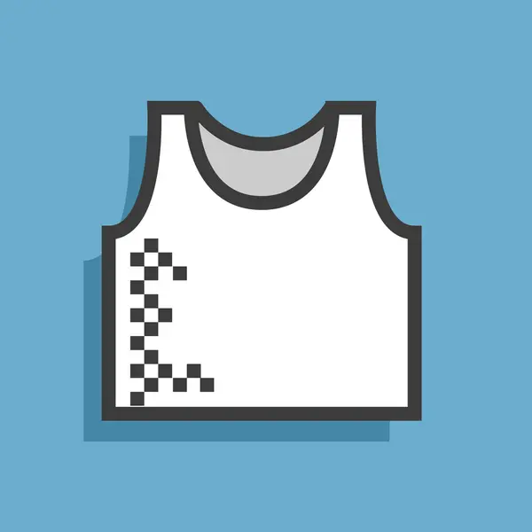Vettoriale icona illustrazione tshirt — Vettoriale Stock