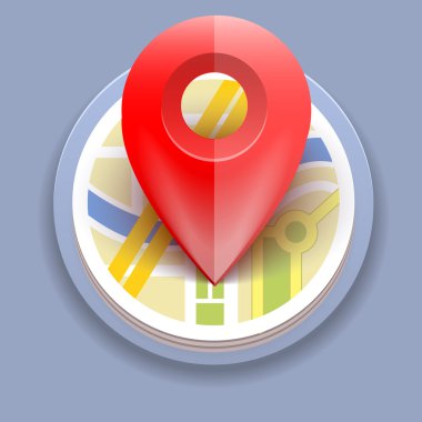 Vektör pin noktası işaretçisi