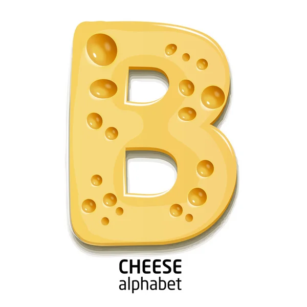 Сир літеру алфавіту — стоковий вектор