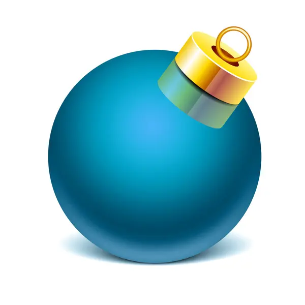 Sphère en verre jouet de Noël — Image vectorielle