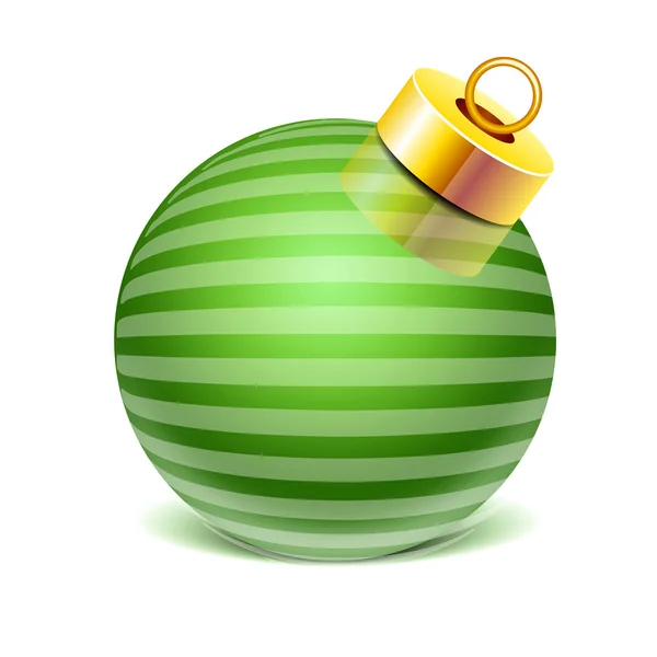 Sphère en verre jouet de Noël — Image vectorielle