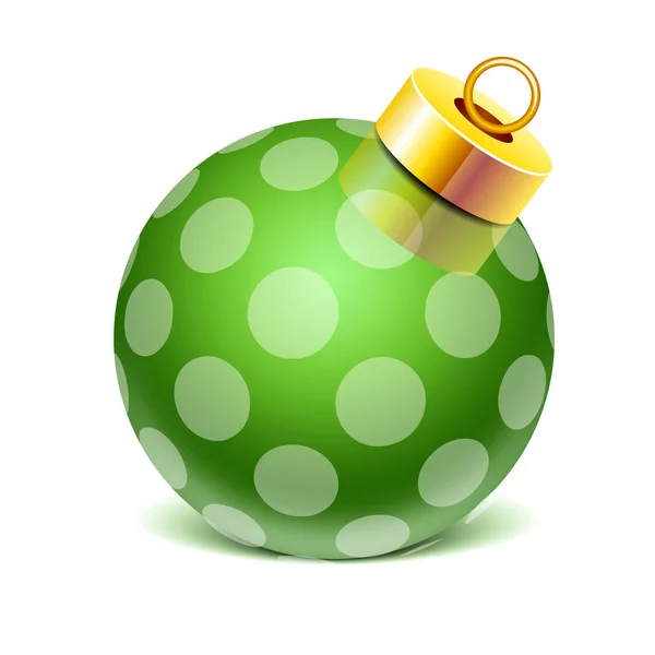 Glass sphere Christmas toy — Stock Vector