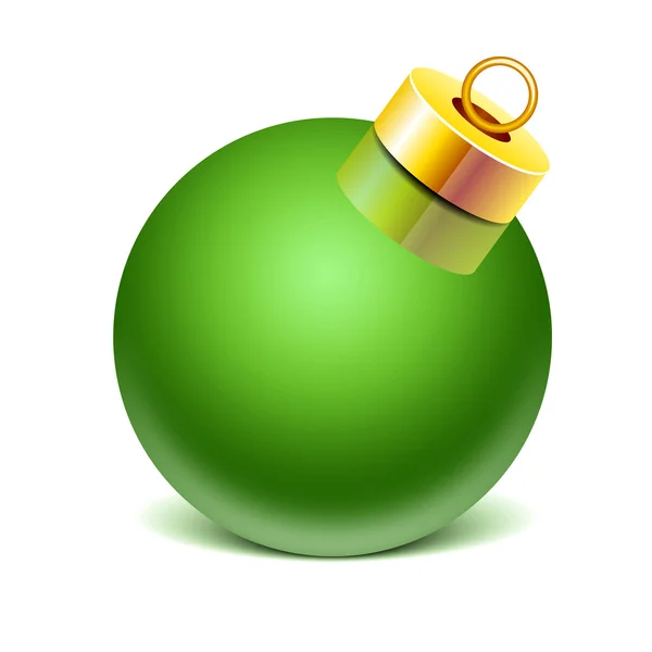 Glass sphere Christmas toy — Stock Vector