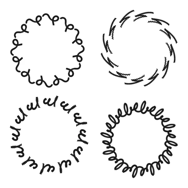 Vector corona círculo patrón — Archivo Imágenes Vectoriales