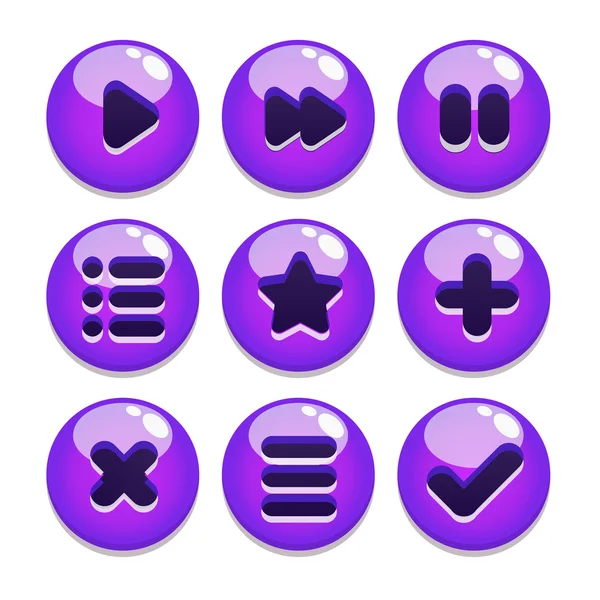 oyun arabirimler için düğme kümesi