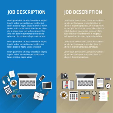 Vektör düz office çizim