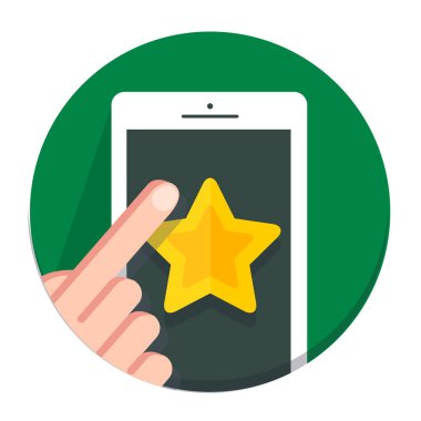 Vektör daire Noel simge düz yıldız