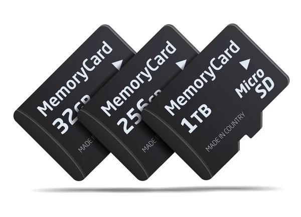 Micro-SD-Speicherkarte — Stockvektor