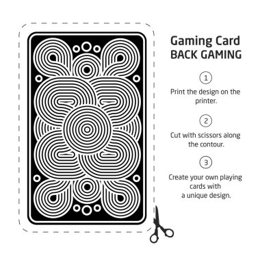 Bir oyun kartı için ters tarafında blackjack ile diğer oyunu