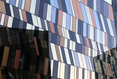 soyut şehir cam manzarası