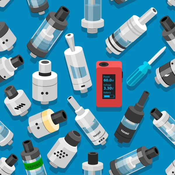 sorunsuz vektör arka plan vaping atomizer elektronik sigara