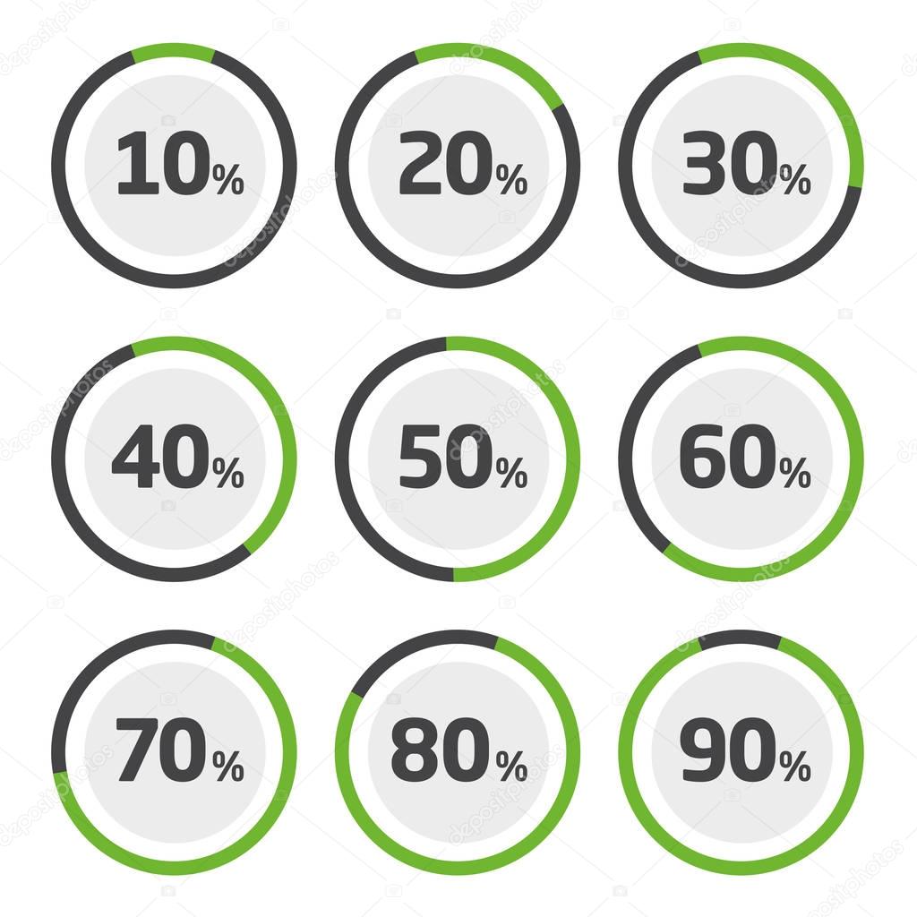 Percentage Pie Chart Template