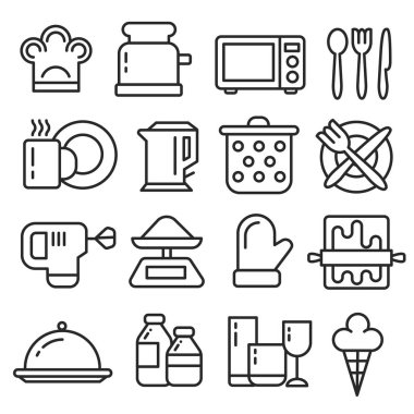 satırları simgeler koleksiyonu paketi