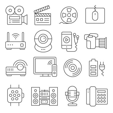 satırları simgeler koleksiyonu paketi