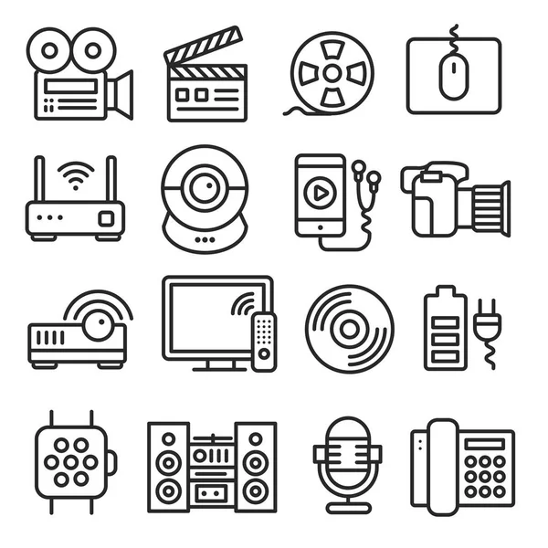 Lines icons pack collection — Stock Vector