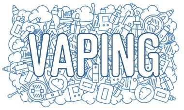 WebVector hat illüstrasyon vaping görüntü eğilim