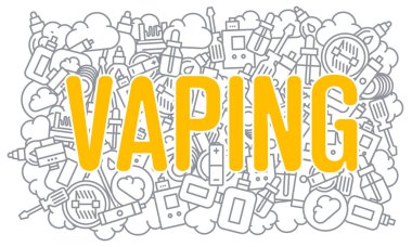 WebVector hat illüstrasyon vaping görüntü eğilim