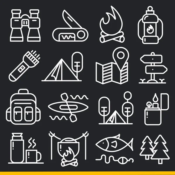 Vector lines icons pack collection — Stock Vector