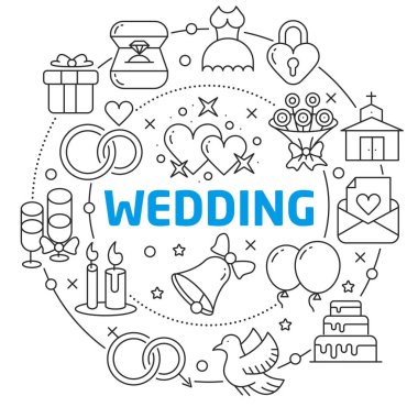 Vektör daire çizgiler çizim