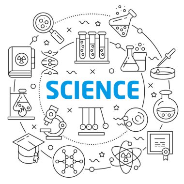 Vektör daire çizgiler çizim