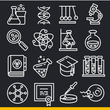 Vektör simgeler satır kümesi